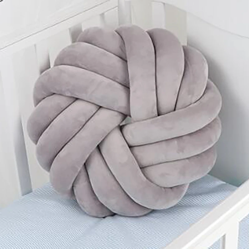 Детская кроватка с узлом подушки бамперы Подушка для новорожденных популярная детская подушка для кормления кровать Декор ткачество