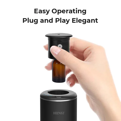HIINST-럭셔리 USB 충전식 아로마 테라피 향기 자동차 공기 청정기, 물이 없는 에센셜 오일 자동차 아로마 디퓨저 제품 4
