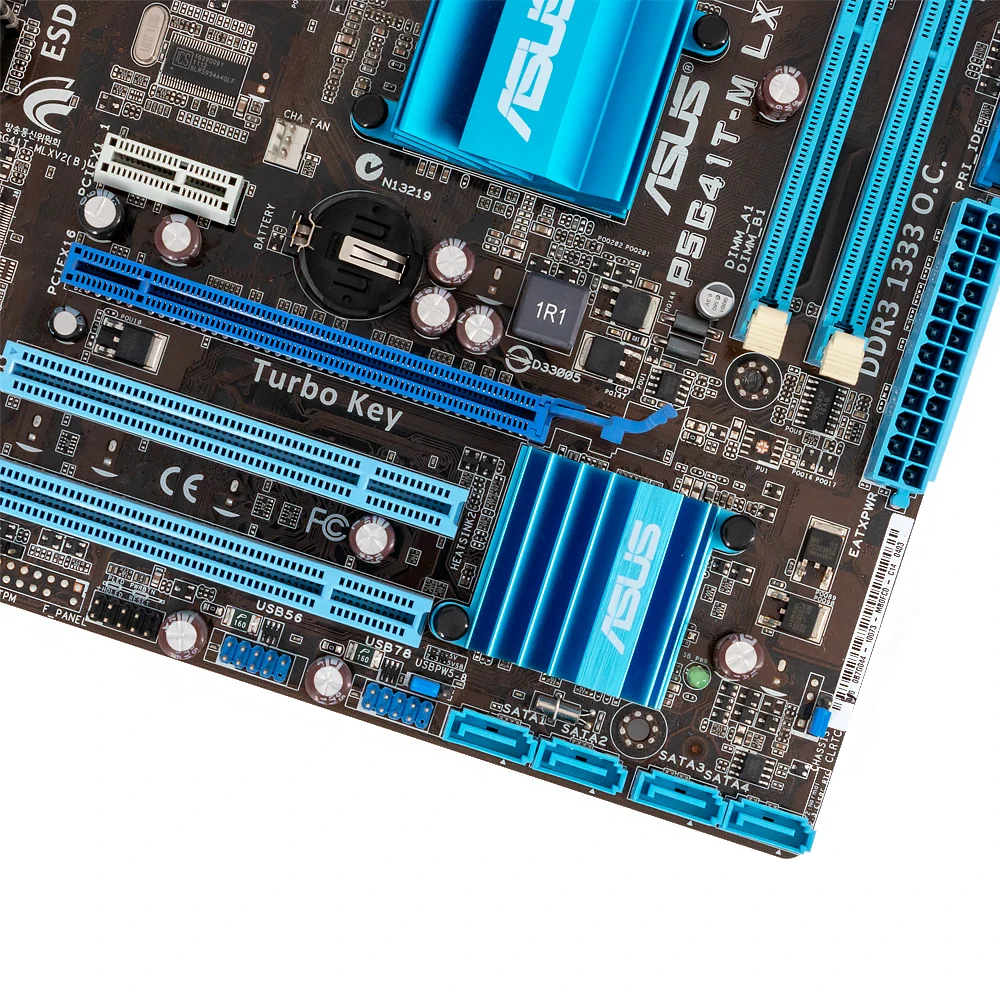 Asus P5G41T-M LX V2 настольная материнская плата G41 розетка LGA 775 для Core 2 Duo DDR3 8G SATA2 VGA uATX оригинальная б/у материнская плата