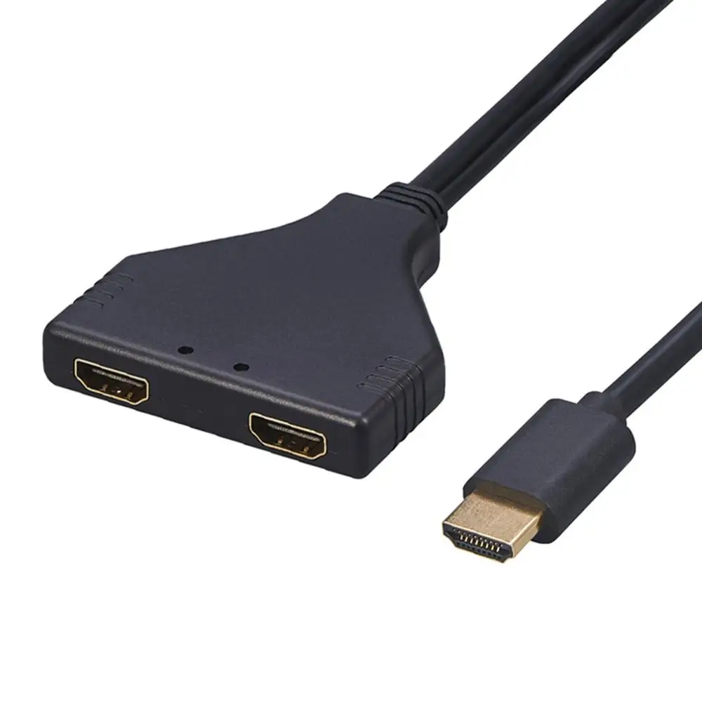 Премиум 4K HDMI 2,0 кабель сплиттер адаптер конвертер 1 в 2 Выход HDMI штекер 2 HDMI Женский UHD портативный HDMI кабель сплиттер