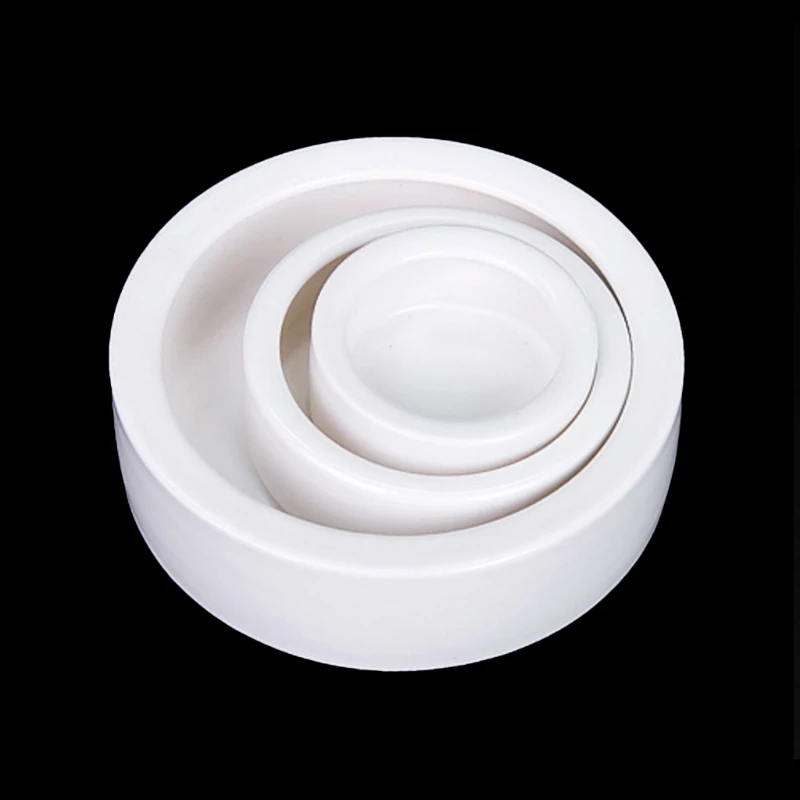 Reptile Water Food Bowl Mini Round Feeder Mealworms Bowl Bearded Dragon Gecko Hermit Crab Repti Cricket Dish Pet Feeding Supplie reptile feed bowls