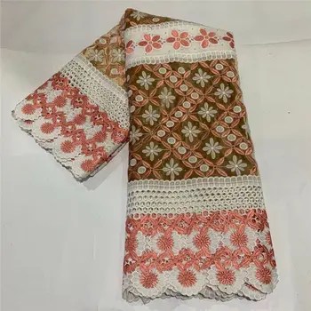 

African Lace Fabric Hot Sell New Arrival African Milk silk Cord Lace With Velvet High Quality Guipure Lace Fabric FC6-9