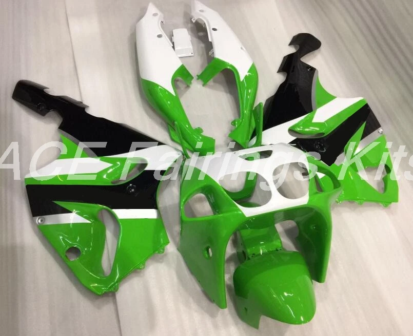 ABS обтекатель комплект подходит для Kawasaki Ninja ZX7R ZX-7R 1996-2003 96 97 98 99 00 01 02 03 Обтекатели на заказ Зеленый Белый Черный
