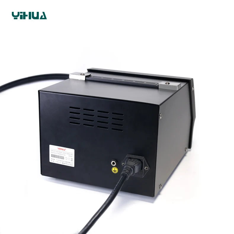 YIHUA 993DM цифровая Регулируемая паяльная станция BGA фена сварочный инструмент Desolder станция для телефона PCB Rework
