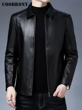 

COODRONY Brand 100% Sheepskin Genuine Leather Jackets Men Clothes Spring New Arrival Turn-Down Collar Soft Casual Coat Z8085