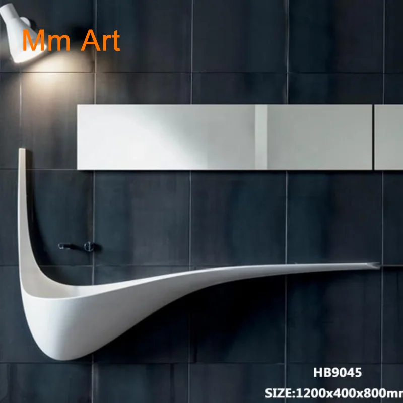 

modern hotel bathrooms wall hung acrylic solid surface wash basin,Artificial Stone Washing sink