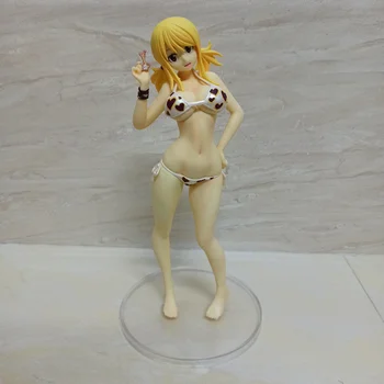 

Anime Fairy Tail Lucy Heartphilia Swimsuit Ver PVC Action Figure Collectible Model doll toy 24cm