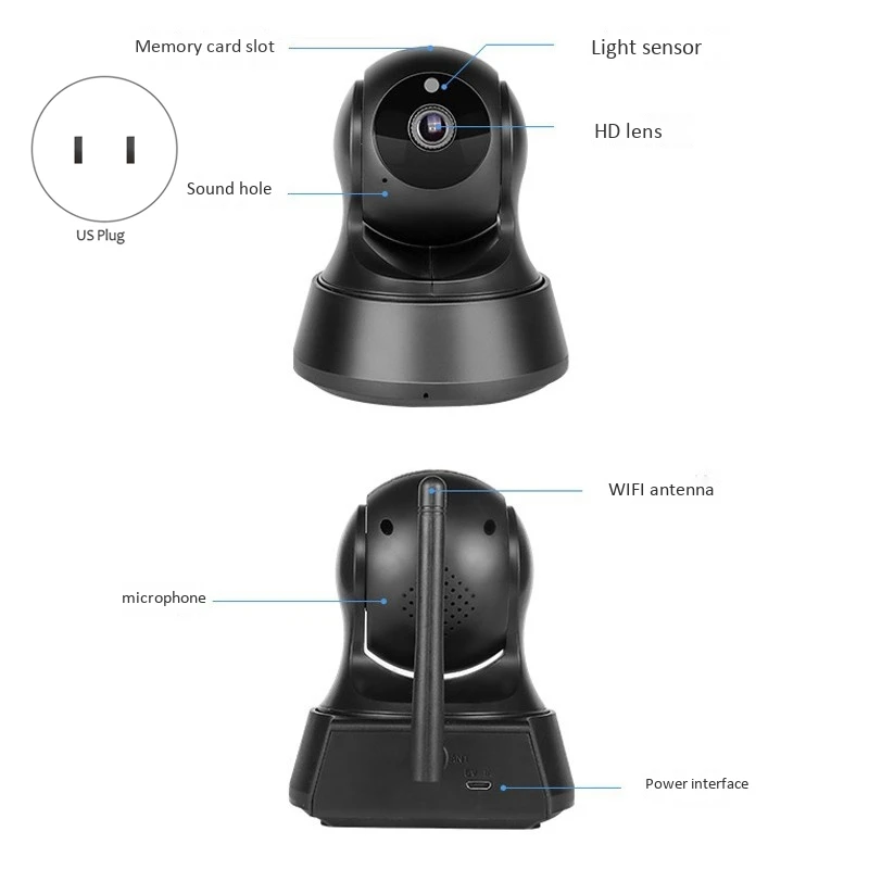 IG-Indoor камера видеонаблюдения 1080P Интеллектуальный Wifi монитор высокой четкости с