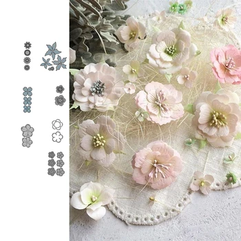 

Beautiful Flowers Stencil Metal Cutting Dies For Scrapbooking Practice Hands-on DIY Album Card Craft Decoration
