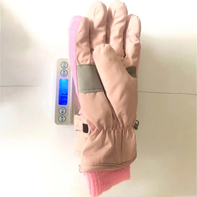 1 Pair Baby Girls Winter Thicken Warm Gloves Windproof Children Skiing Cycling Gloves for Kids Outdoor Sports Mittens 5