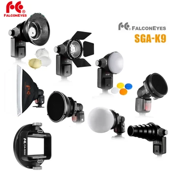 

FALCON EYES K9 Softbox Flash Diffuser Adapter Kit Accessory Universal Mount CA-SGU Speedlite for Canon Nikon Godox YONGNUO Flash