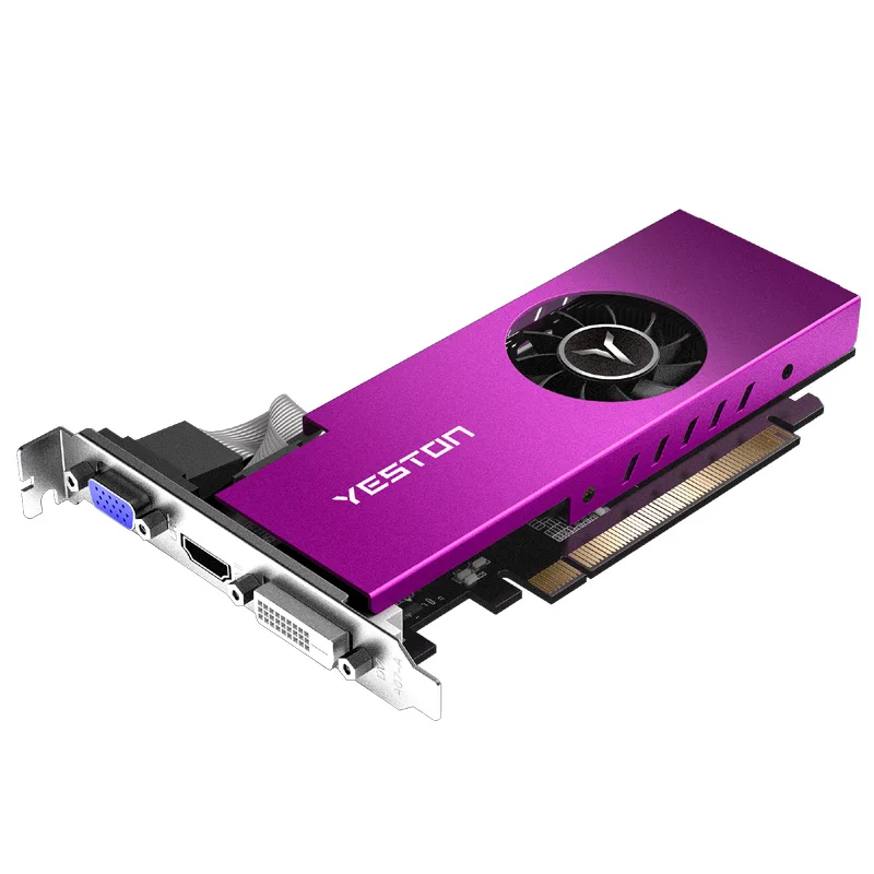  Yeston Radeon Single Slot RX550 4GB GDDR5 PCI Express 3.0 DirectX12 Graphics Card VGA+HDMI+DVI-D Gr