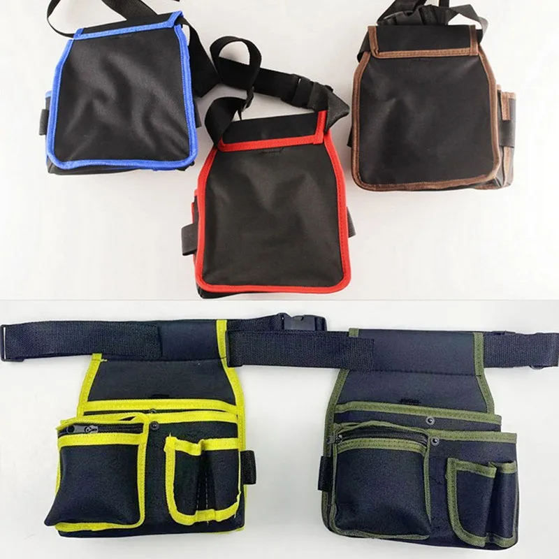 Multifunctional Tool Pouch Waterproof Hardware Electrician Toolkit Drill Holster Waist Oxford Cloth Wrench Screwdriver Tool Bag bucket tool bag