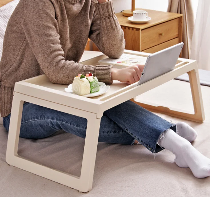 Простая Складная Многофункциональная софа-кровать, стол для ноутбука, для изучения еды на диване-кровати, портативный Противоскользящий стол, офисная мебель LF714