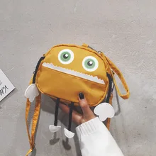 Напрямую от производителя, японских корейских Versitile модных маленьких монстров контрастного цвета, женская сумка, креативная забавная, классная