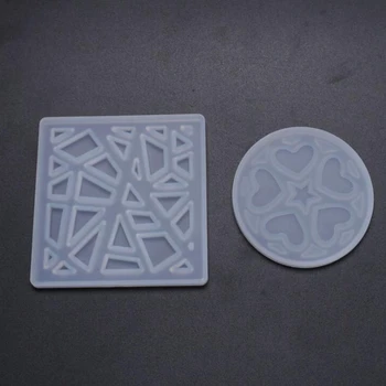

1PCS Geometric Transparent Silicone Mold DIY Fashion Drop Crystal Charms Pendant Resin Mold