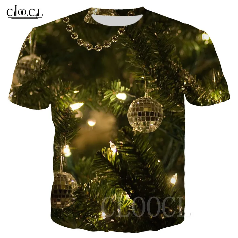 Fashion Merry Christmas Neon T-shirts Men/Women Tee Shirt Sportswear Casual Christmas 3D T Shirt For Girls Boys Oversized Tshirt