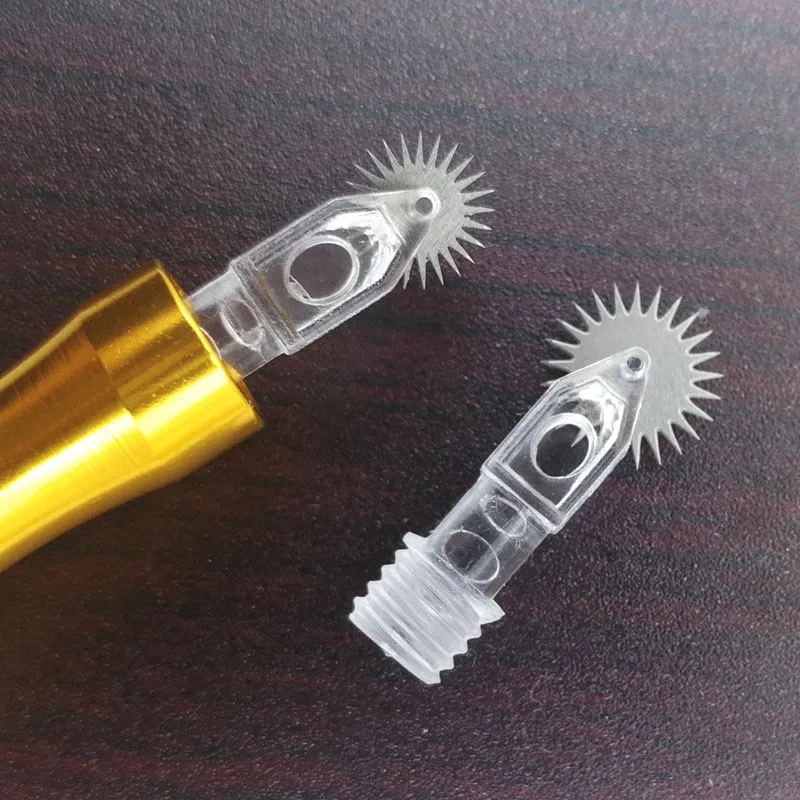 500pcs/lot Disposable microblading needles Tattoo Roller Gear Needles Blades For Microblading Fog Eyebrow Semi Permanent Makeup