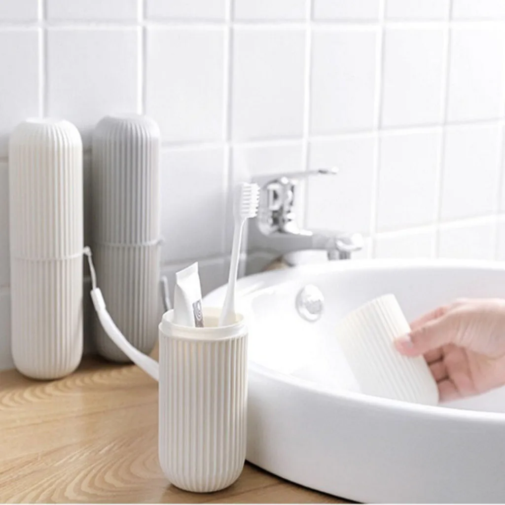 Portable Toothbrush Protect Holder Travel Camping Toothbrush Storage Box Cover