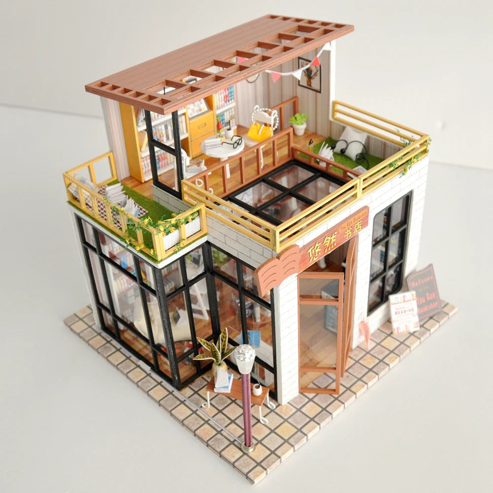 Кукольный дом деревянная мебель Diy миниатюрный дом собрать 3d Miniaturas кукольный домик головоломки наборы игрушки для детей подарок на день рождения