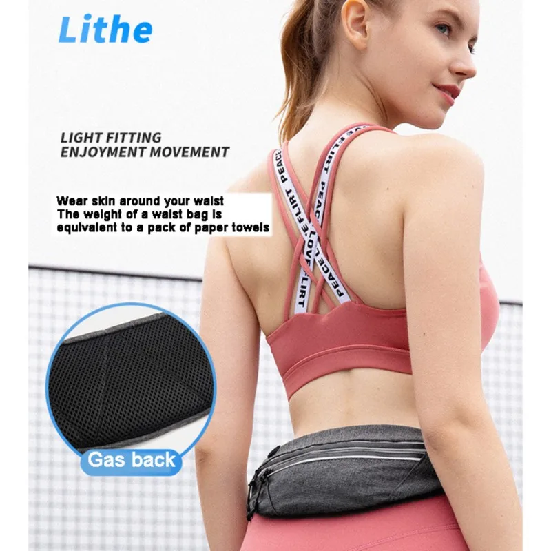 

Outdoor Sports Fashion Sports Pack Neutral Waterproof Reflective Chest Bag Multi-Function Mobile Phone Bag