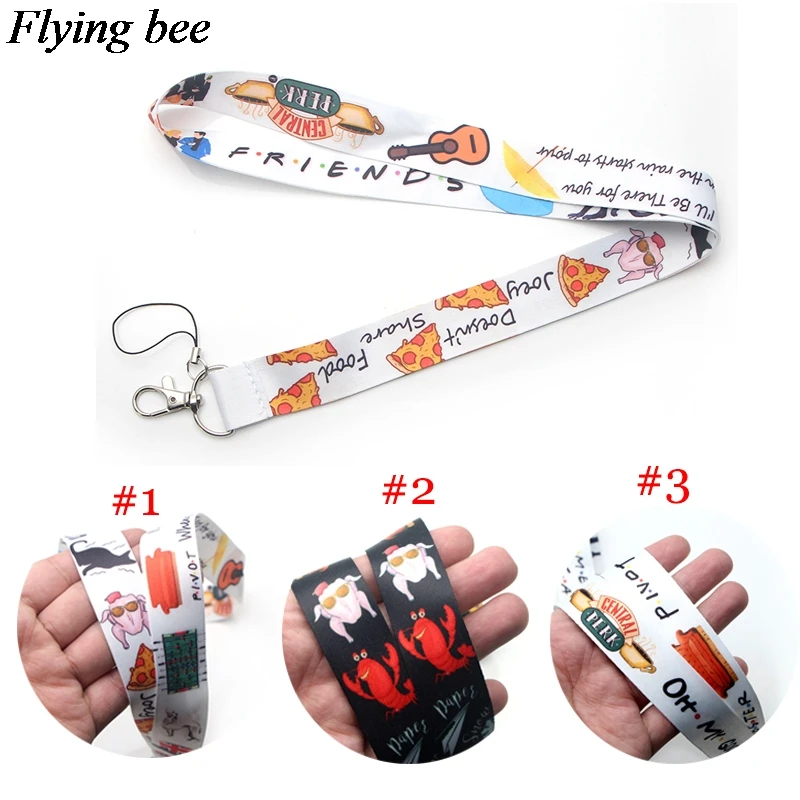 

Flyingbee дружба ремешок брелок держатель для ключей женский ремешок на шею для ключей ID карты телефон ремешок X0376
