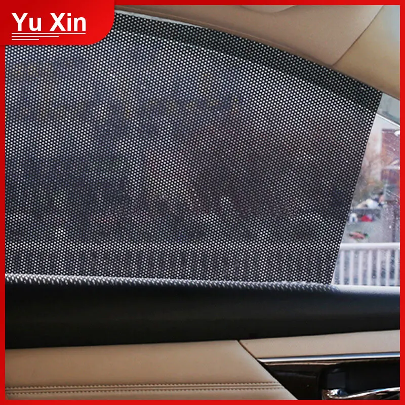 

Good Quality 2Pcs Car Rear Window Side Sun Shade Cover Block Static Cling Visor Shield Screen