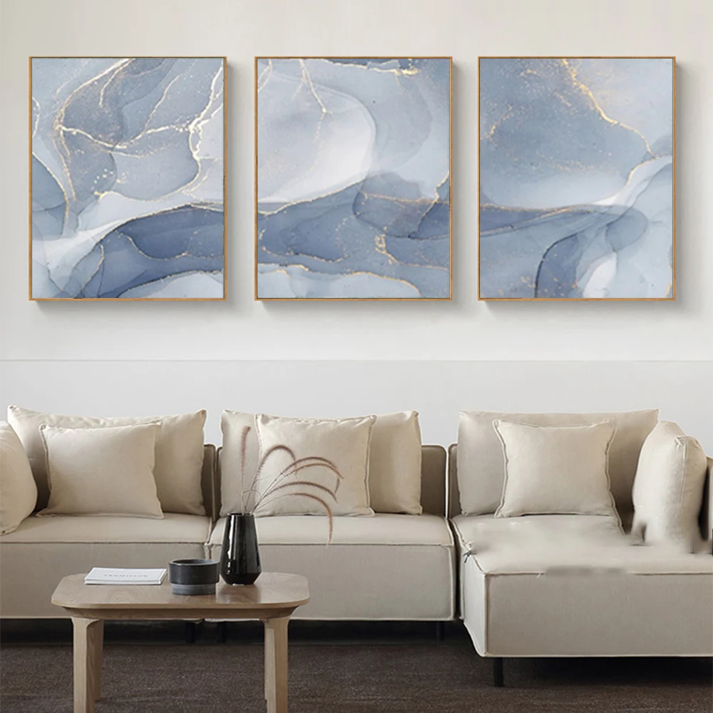 

Nordic Colorful Golden Canvas Paintings Calligraphy Abstract Posters Prints Scandinavian Wall Pictures Living Room Bedroom Decor