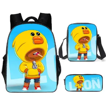 

Game Brawling Backpacks for Boys Girls School Bags Kids 3D Anime Pattern Book Bag Mochila Kids School Bag Pack