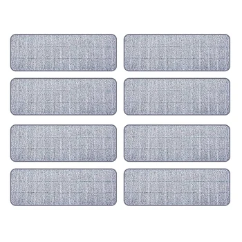 

Microfiber Mop Head Replacement - Reusable Spray Mops for Floor Cleaning, Wet Dry Home Commercial Cleaning Flat Pads Refills