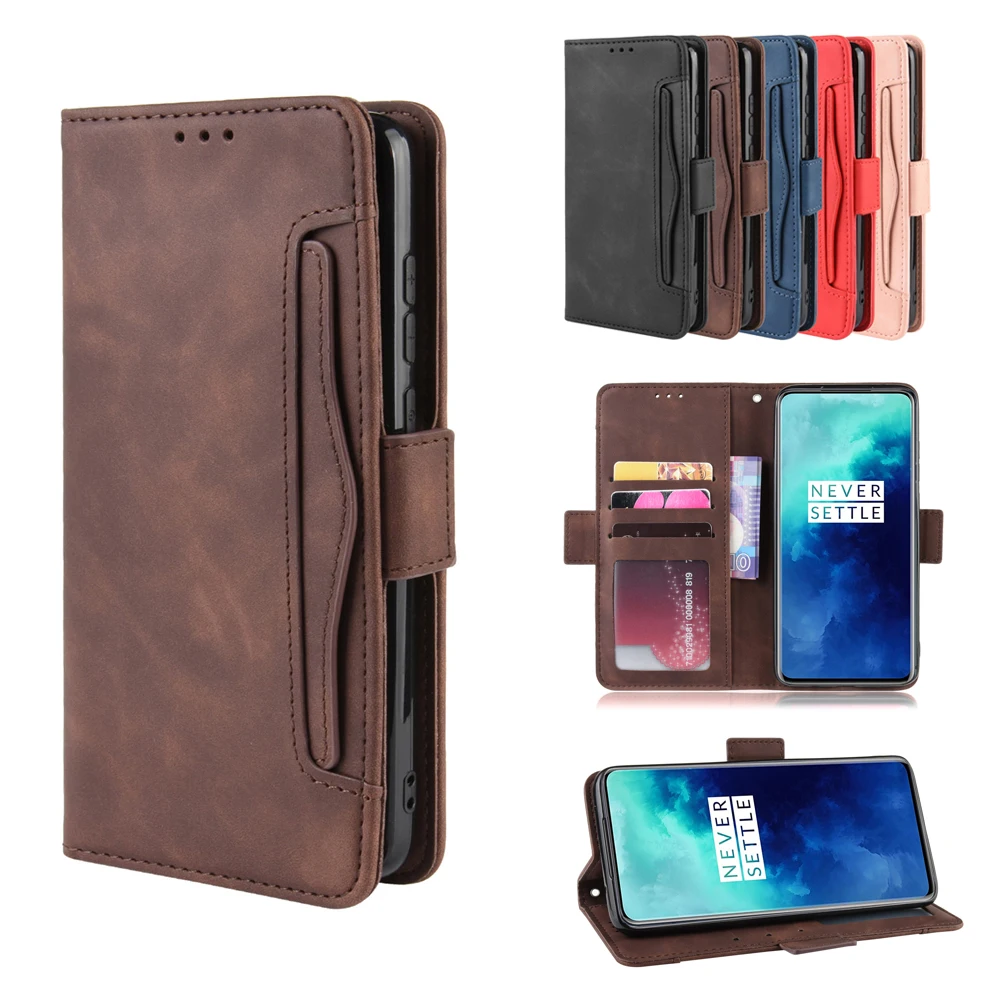 Для OnePlus 7T 7T Pro 7 Pro 7 Чехол из искусственной кожи чехол-кошелек с отделением для карт чехол для телефона Магнитный Флип-Стенд защитный чехол 1+ 7T