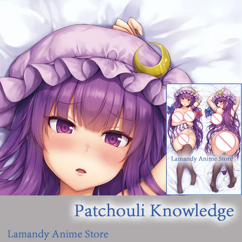 

Dakimakura Anime Touhou Project Patchouli Knowledge Double Sided Print Pillowcase Life Size Body Pillow Cover