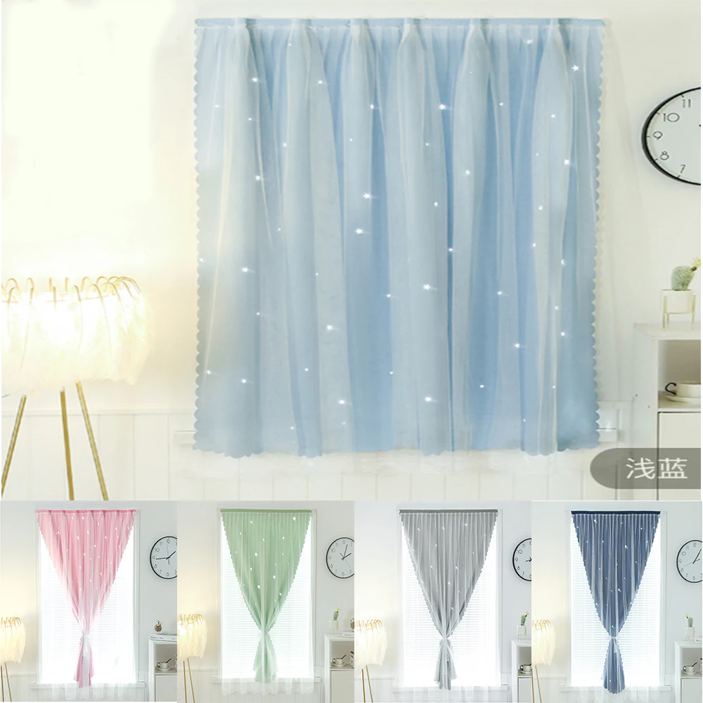 cortinas opacas de velcro de color solido para dormitorio sala de estar cortinas largas gruesas ventanas faciles de desmontar