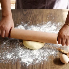 Деревянный ролик для теста Скалка Для Выпечки Пиццы глина Паста Печенье клецки кухонная посуда инструмент