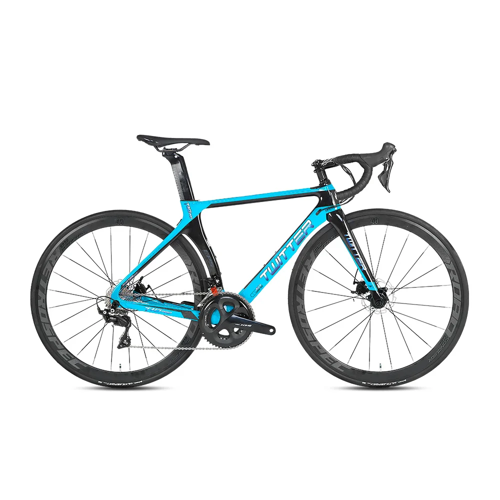 R7000 blue TWITTER 700C шоссейный углеродный руль велосипеда 22 Скорость дисковый тормоз дорожный велосипед карбоновое колесо для 105/R7000 ёмкость, UT/R8000 22 Скорость передачи - Цвет: R7000 blue