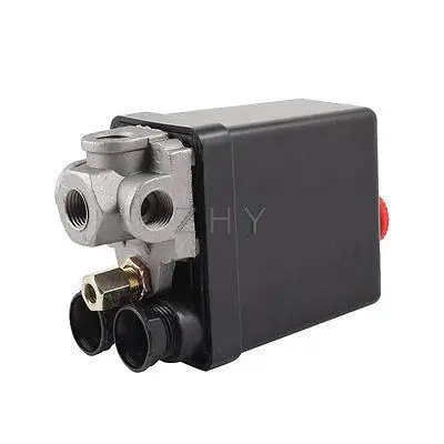 

175PSI 12 Bar 4 Ports 1/4 NPT Air Compressor Pressure Switch Control Valve