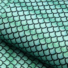 20*34 см чешуя Русалки отпечатанный отпечаток пальца мелкие блестки искусственная кожа, материалы для ручных поделок для изготовления сережек ремесла, 1Yc8016