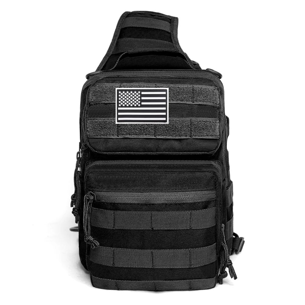 600D Military Tactical Single Shoulder Backpack Army Molle Assault Sling Bag Small EDC One Strap Da