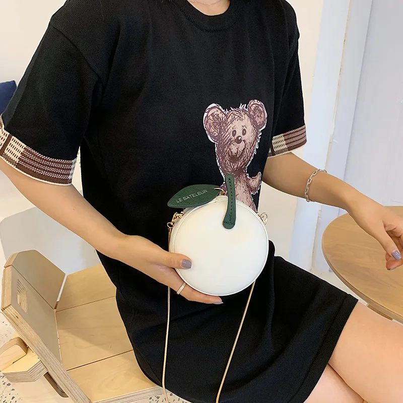 

Summer New Arrival Apple Bag Women's New Style Fashion Korean-style Western Style Fairy Versatile Chain Shoulder Small round Bag