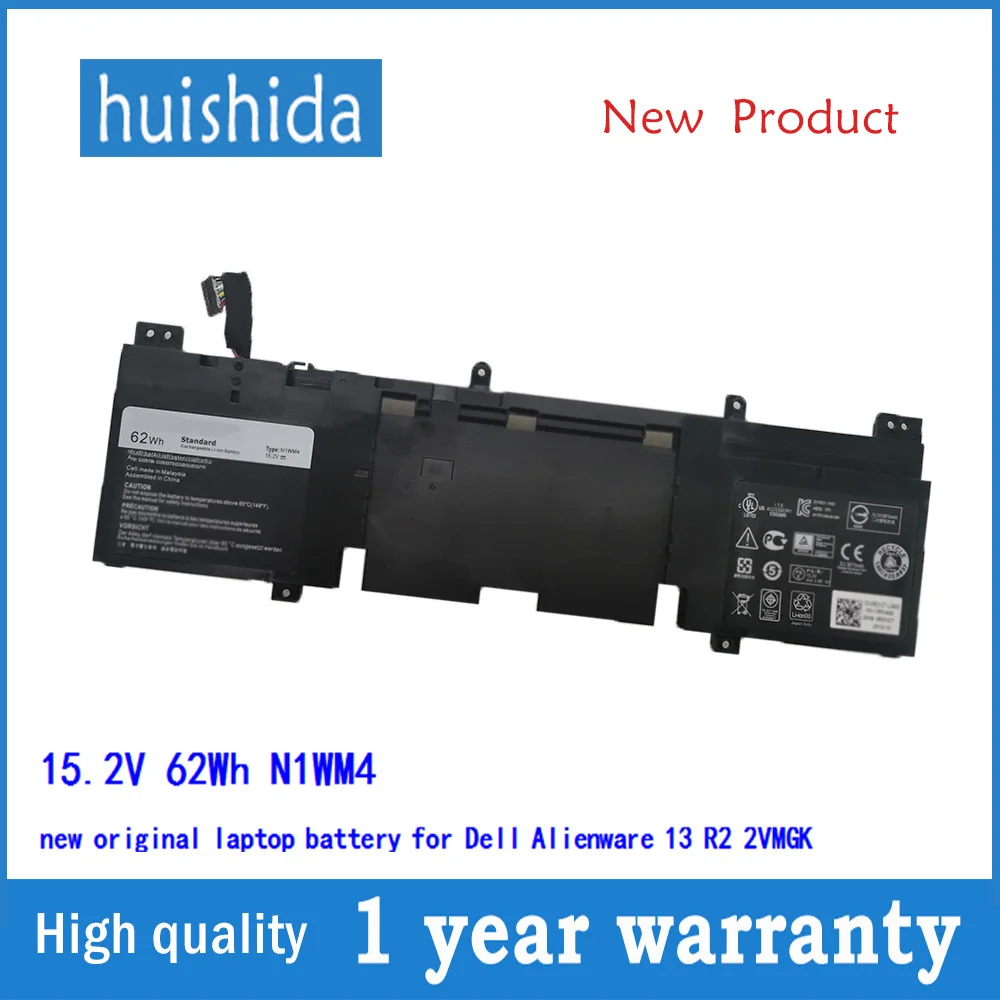 Новый оригинальный аккумулятор для ноутбука Dell Alienware 13 R2 2VMGK series 15 2 в 62 Вт · ч N1WM4 |