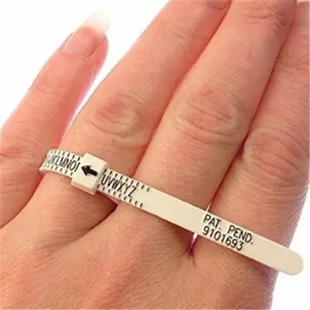 

UK & US Ring Sizer Measure Finger Gauge Ring Sizing Tool For Wedding Rings UK Size US Size Measurements Ring Sizer