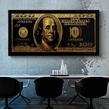 

Dollars Money Posters and Prints Culture Style Street Art Inspirational Canvas Painting Wall Picture for Living Room Home Decor