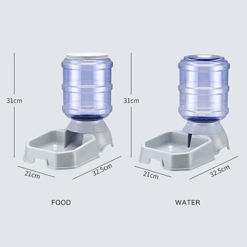 3.8L Pet Cat alimentatori automatici ciotola per cani in plastica bottiglia  d'acqua alimentatore per Dispenser d'acqua per alimenti di grande capacità  per cani prodotto per animali domestici per gatti