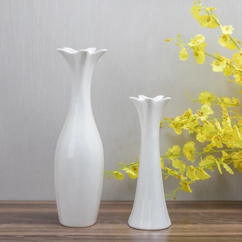 

Vase 70cm Tuba Ceramics Vase Small Fresh Vase A Living Room Flower Arrangement Modern Simplicity Can Water Loading