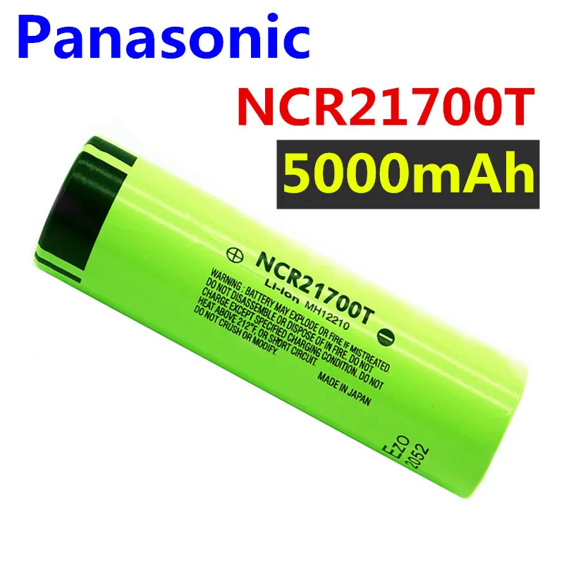 Panasonic 21700 NCR21700T литиевая аккумуляторная батарея 5000mAh 3 7 V 40A высокоразрядная