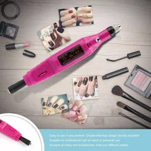 20000 ОБ/мин маленький портативный электрический сверлильный станок для ногтей Набор для маникюра и педикюра Инструменты для акриловый гель для ногтей лак для ногтей Наборы инструментов для дизайна ногтей