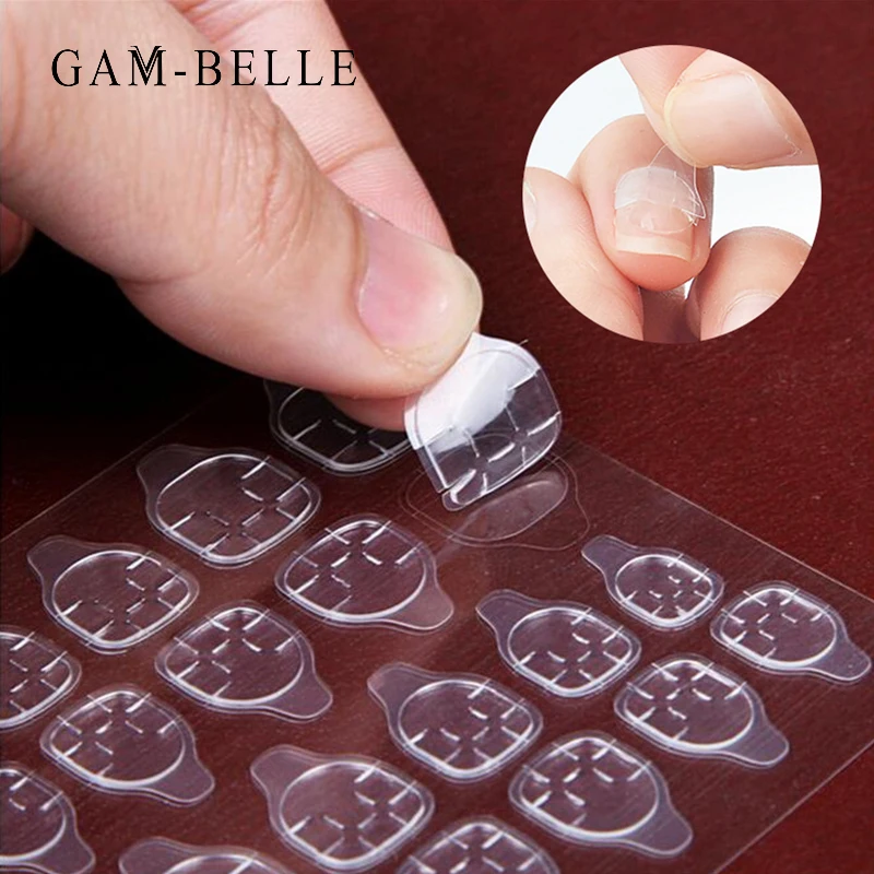 Transparent Double Side Adhesive Nail Stickers 240 Pcs