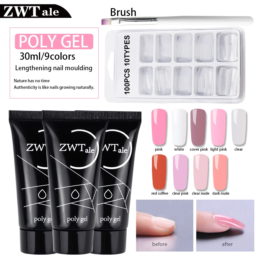 

V-Love Polygel Poly Gel Quick Building Poly gel Set Crystal Jelly Hard Poli Gel Acrylic Oje Soak Off Nail Extension