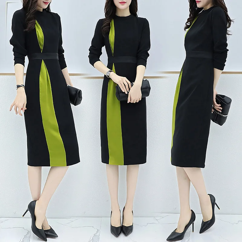 

Dress Spring Clothing 2019 New Style WOMEN'S Dress-Style Elegant Very Fairy of France Non-mainstream Slim Fit Joint Business Ski