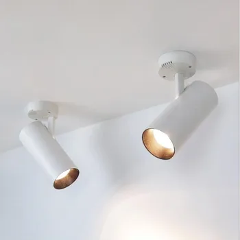 

Surface Mounted Led Spotlight Ceiling Lights COB Focos 7W 12W 20W 30W 360 Degree Free Rotation Cob Ceiling Mounted Two-wire Lamp